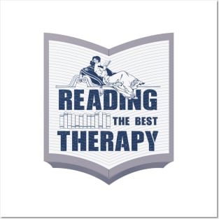 Reading the best therapy Posters and Art